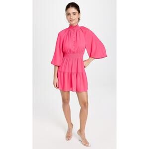 Alice & Olivia Long Sleeve Mini Dress Wild Pink Size 2
